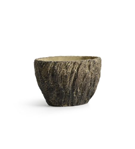 B.CAS.OVAL TREE TRUNK B/RED 25*17