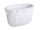 WET.BASKET.OVAL INDENTED WHITE18.5