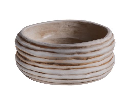 WET.BASKET.CIRCULAR CURVED T/WHITE18*8