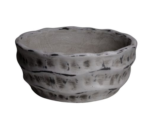 WET.BASKET.PLATE WAVE GRAY MOS20*9