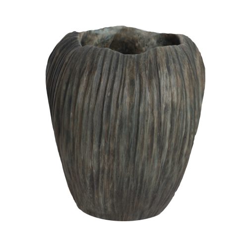 WET.VASE OLIVE 17*17*18.5
