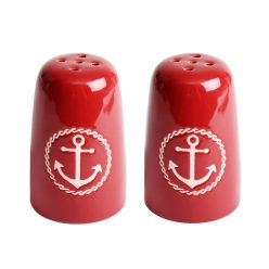 K.SALT/PEPPER SET ANCHOR RED 8