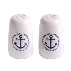 K.SALT/PEPPER SET ANCHOR WHITE 8
