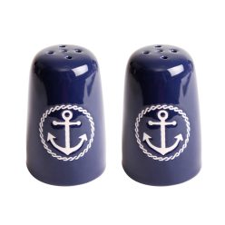 K.SALT/PEPPER SET ANCHOR BLUE 8