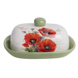 K.BUTTER DISH RED POPPY 12*17