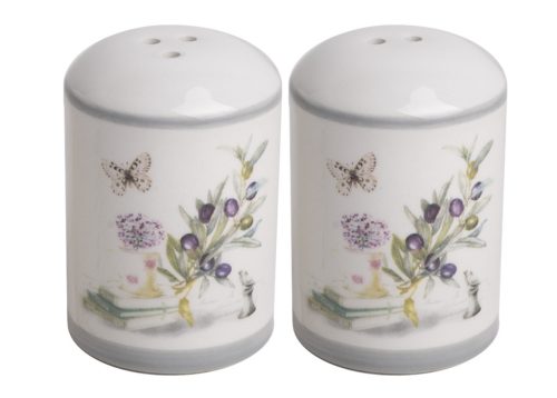 K.SALT/PEPPER HOLDER OLIVE BERRY