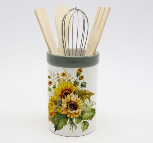 K.HOLDER+SPOONS SUNFLOWER 13