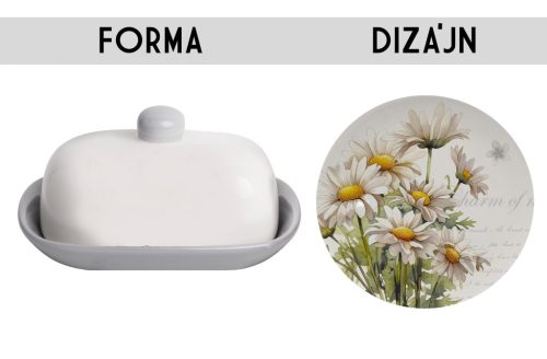 K.BUTTER DISH DAISY 12*17