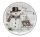K.PLATE SNOWMAN+SLED 20,5