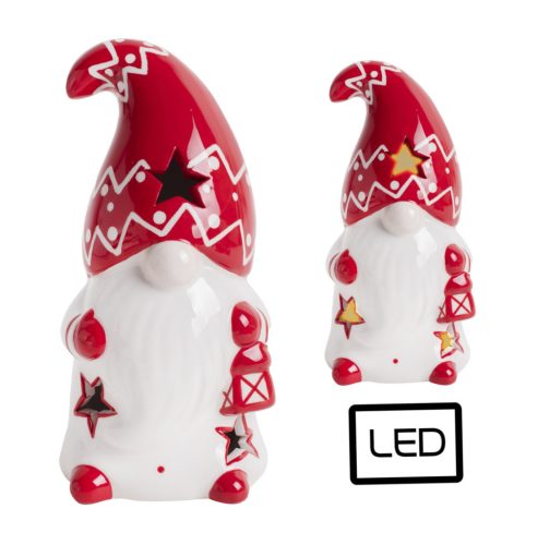 PORCELAIN LED NOSE MAN PINK/WHITE 14