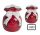 PORCELAIN LED SACK BURGUNDY 9*11.8