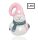 PORCELAIN SNOWMAN+LED CHUBBY 12.6
