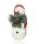 PORCELAIN SNOWMAN +HAT LED 16.5