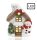 PORCELAIN HOUSE+SNOWMAN+LED 15.6
