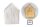 PORCELAIN LED HOUSE+STAR WHITE12.5