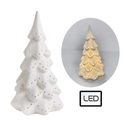 PORCELAIN LED CHRISTMAS TREE WHITE 17