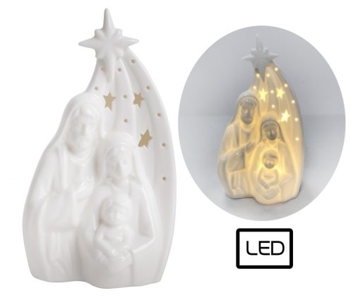 PORCELAIN LED HOLY FAMILY WHITE 16