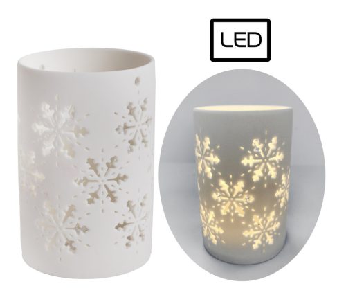 PORCELAIN LED LANTERN ICE WHITE13