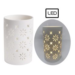 PORCELAIN LED LANTERN BROKEN WHITE13
