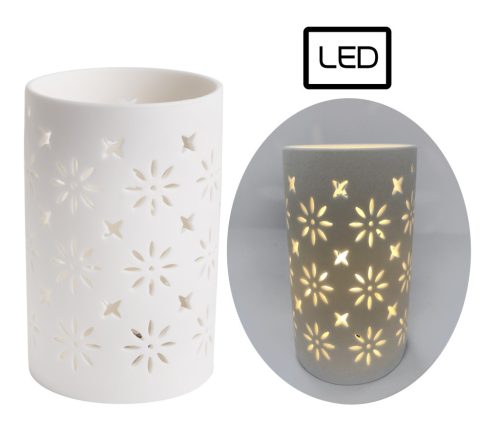 PORCELAIN LED LANTERN BROKEN WHITE13