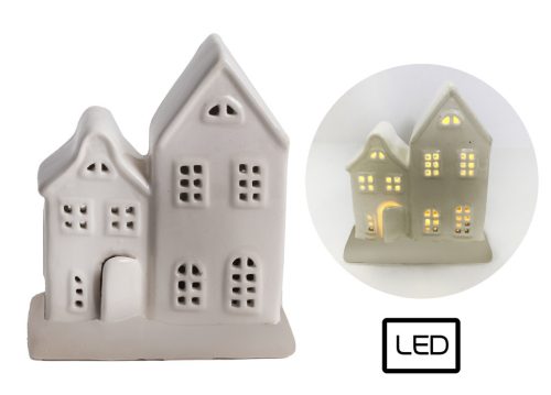 PORCELAIN LED HOUSES GREY11*12.5