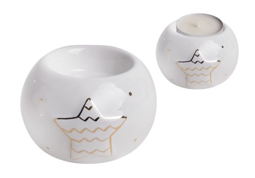 PORCELAIN MT.BALL+STAR WHITE/RED 8