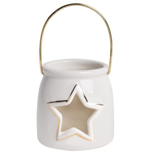 PORCELAIN MT.STAR WHITE/RED 8.2*8