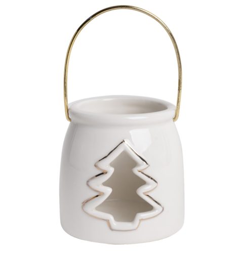 PORCELAIN MT.PINE WHITE/RED 8.2*8
