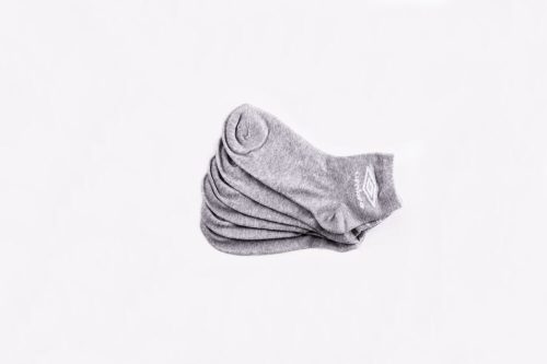 Unisex cotton socks - short socks - 3 pairs - 35-40 - gray - Umbro