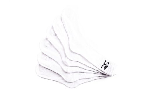 Unisex cotton sports socks - 3 pairs - 43-46 - white - Umbro