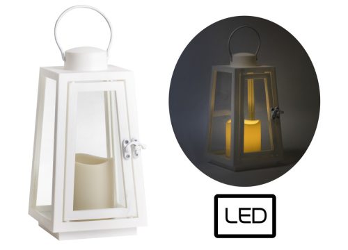 LED LANTERN WHITE 11*21.5