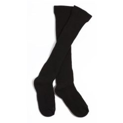   Unisex plush knee socks - cotton plush knee socks - 39-42 - black - Evidence