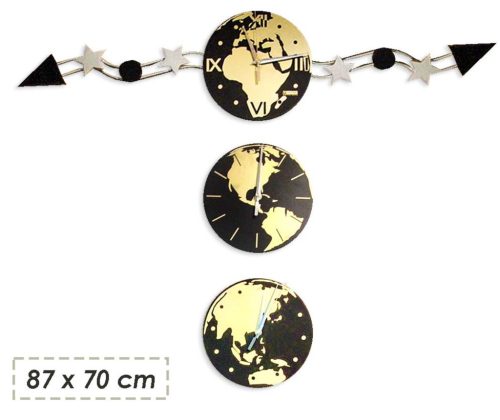 CLOCK/GLOBE 3PCS 87*70CM