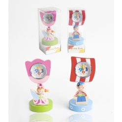 WOODEN CLOCK/SPRING FAIRY/PIRATE