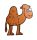 CAMEL CLOCK 29*33CM/WALL/
