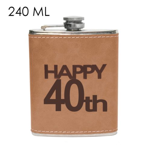 FLAT PLATE BLK.STEEL "40" BROWN 240ML