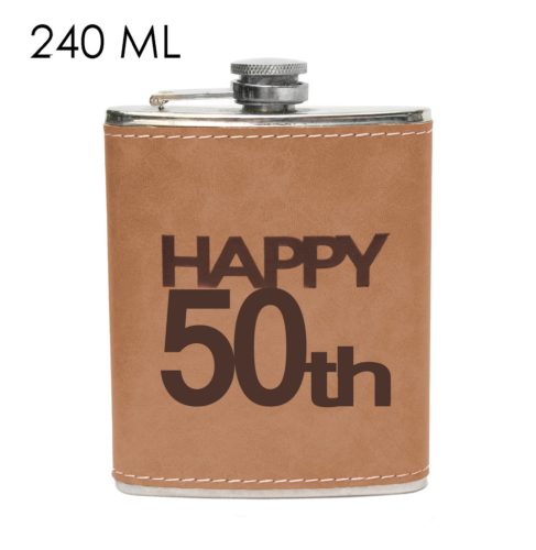 FLAT PLATE BLK.STEEL "50" BROWN 240ML