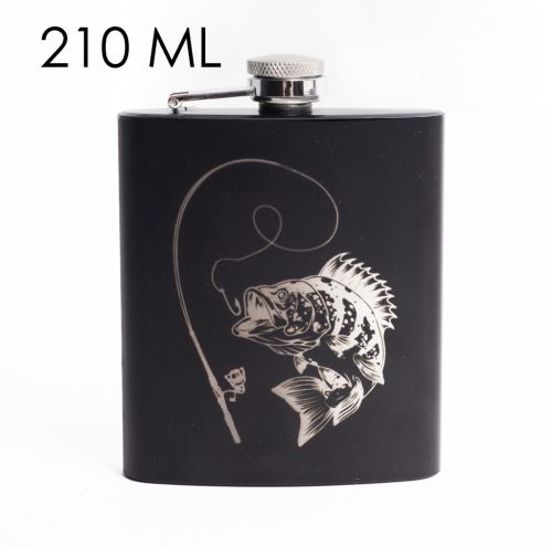 FLAT PLATE BLK.A.BROWN FISH 210ML