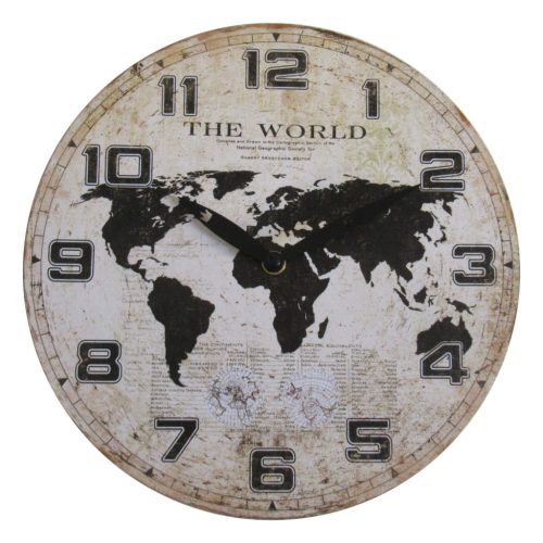 WOODEN CLOCK WALL THE WORLD29