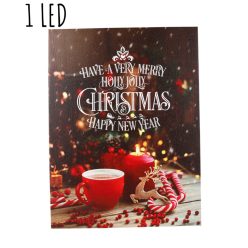 KÉP+1LED MERRY XMAS&HN30*40