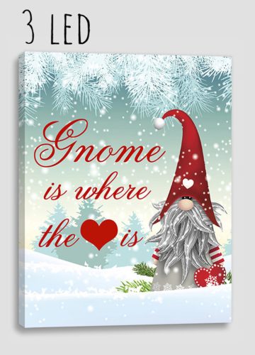 PICTURE + 3 LED GNOME IS WH.. 30 * 40