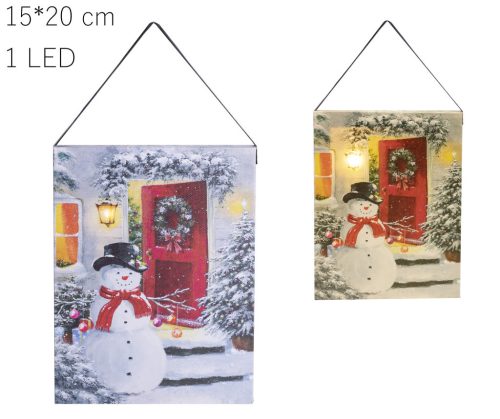 PICTURE+1LED AK.SNOWY DOOR15*20