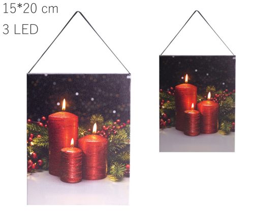 PICTURE + 3 LED AK.3 PIR. CANDLE 15 * 20