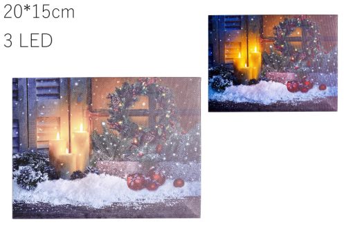 PICTURE + 3 LED + TÁM.HOUSE ENTRANCE 20 * 15