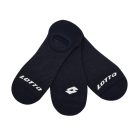 Lotto footies breathable cotton secret socks - 3 pairs/pack
