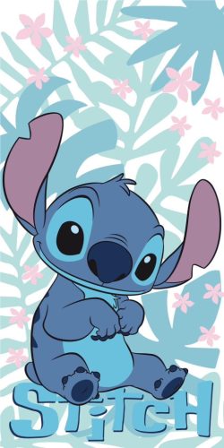 Disney Stitch Palm Leaves 100% cotton beach towel - 70x140 cm