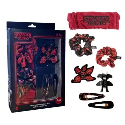  Stranger Things 6 részes szépségápolási készlet (hajpánt+hajcsat+hajgumi+karkötő)