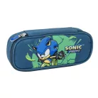 Sonic the Hedgehog pencil case with inner organizer - 23 x 5 cm