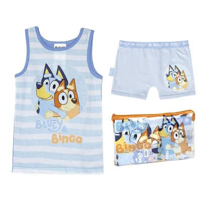 Bluey ujjatlan rövid pamut pizsama 2 éves korig
