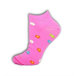   Women's patterned no-show socks - cotton no-show socks - 39-42 - pink - Evidence